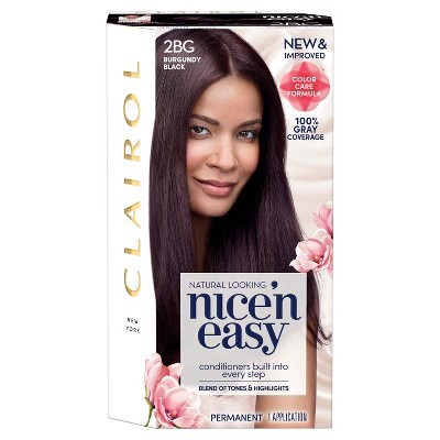 slide 1 of 1, Clairol Nice'N Easy 2BG Burgundy Black, 1 ct