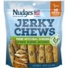 slide 1 of 1, Blue Buffalo Nudges Jerky Chews Natural Dog Treats, Chicken, 12oz Bag, 10 ct