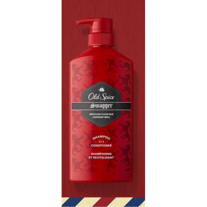 slide 3 of 8, Old Spice Swagger 2in1 Shampoo and Conditioner for Men, 22 fl oz, 21.90 fl oz