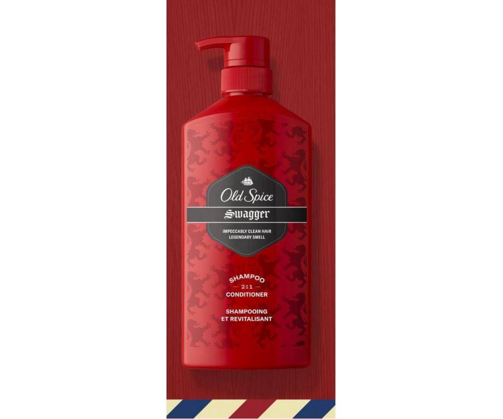 slide 5 of 8, Old Spice Swagger 2in1 Shampoo and Conditioner for Men, 22 fl oz, 21.90 fl oz