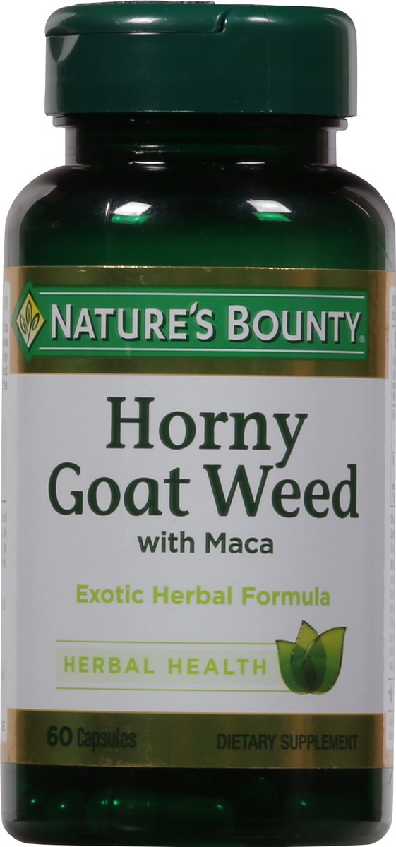 slide 7 of 9, Nature's Bounty Horny Goat Weed With Maca Capsules, 60 ct