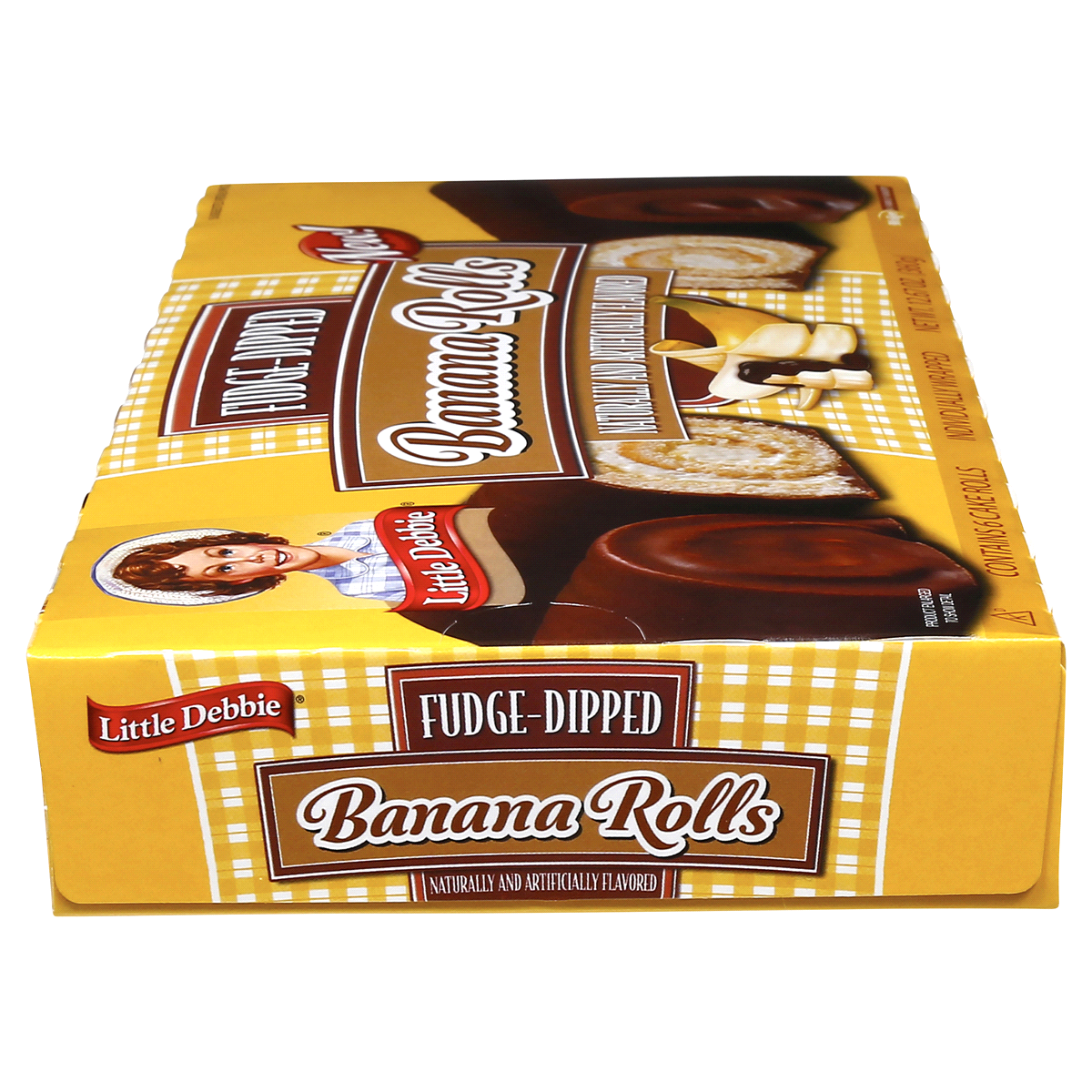 slide 6 of 7, Little Debbie Fudge-Dipped Banana Rolls, 6 ct; 12.67 oz