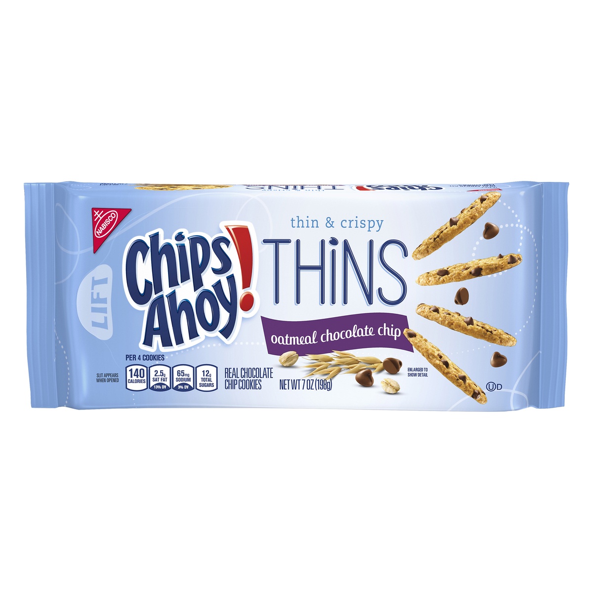 slide 1 of 1, Chips Ahoy! Oatmeal Thins, 7 oz