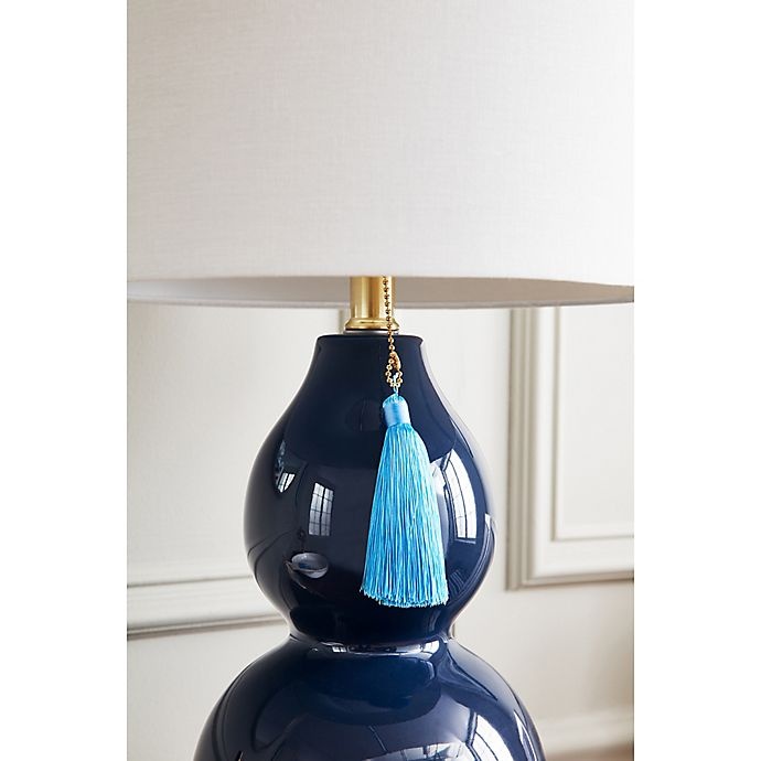 slide 4 of 6, One Kings Lane Open House Corrine Table Lamp - Indigo, 1 ct