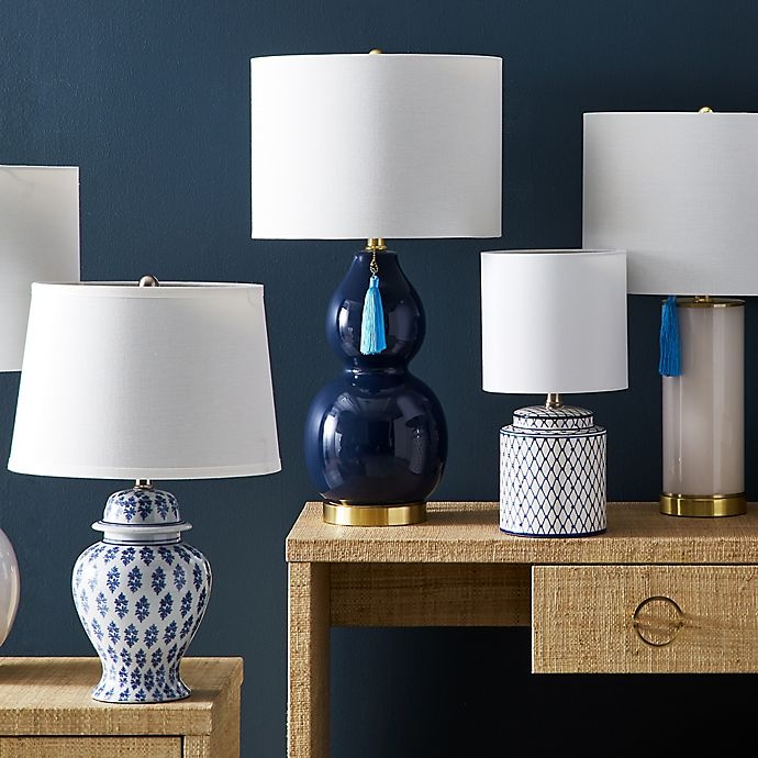 slide 5 of 6, One Kings Lane Open House Corrine Table Lamp - Indigo, 1 ct