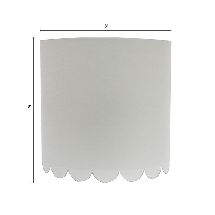 slide 2 of 2, Marmalade Sophia Lamp Shade - White, 8 in