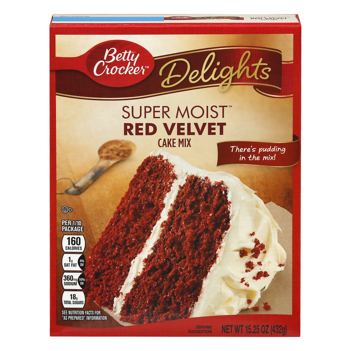 slide 1 of 1, Betty Crocker Delights Super Moist Red Velvet Cake Mix 15.25 oz, 15.25 oz