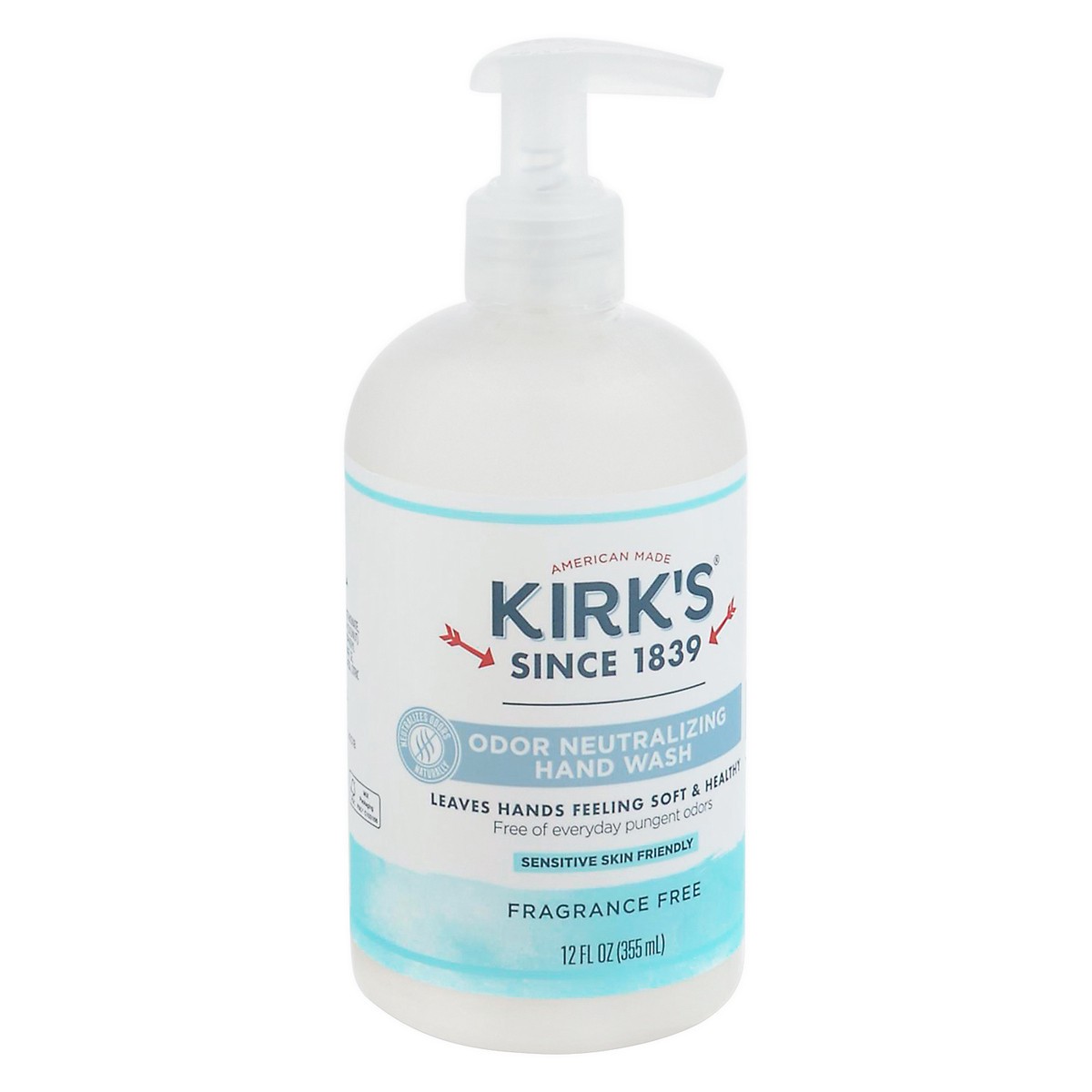 slide 9 of 13, Kirk's Fragrance Free Odor Neutralizing Hand Wash 12 fl oz, 12 fl oz