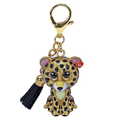 slide 1 of 1, TY Sterling- Gold Leopard Mini Boos Clip, 4 in