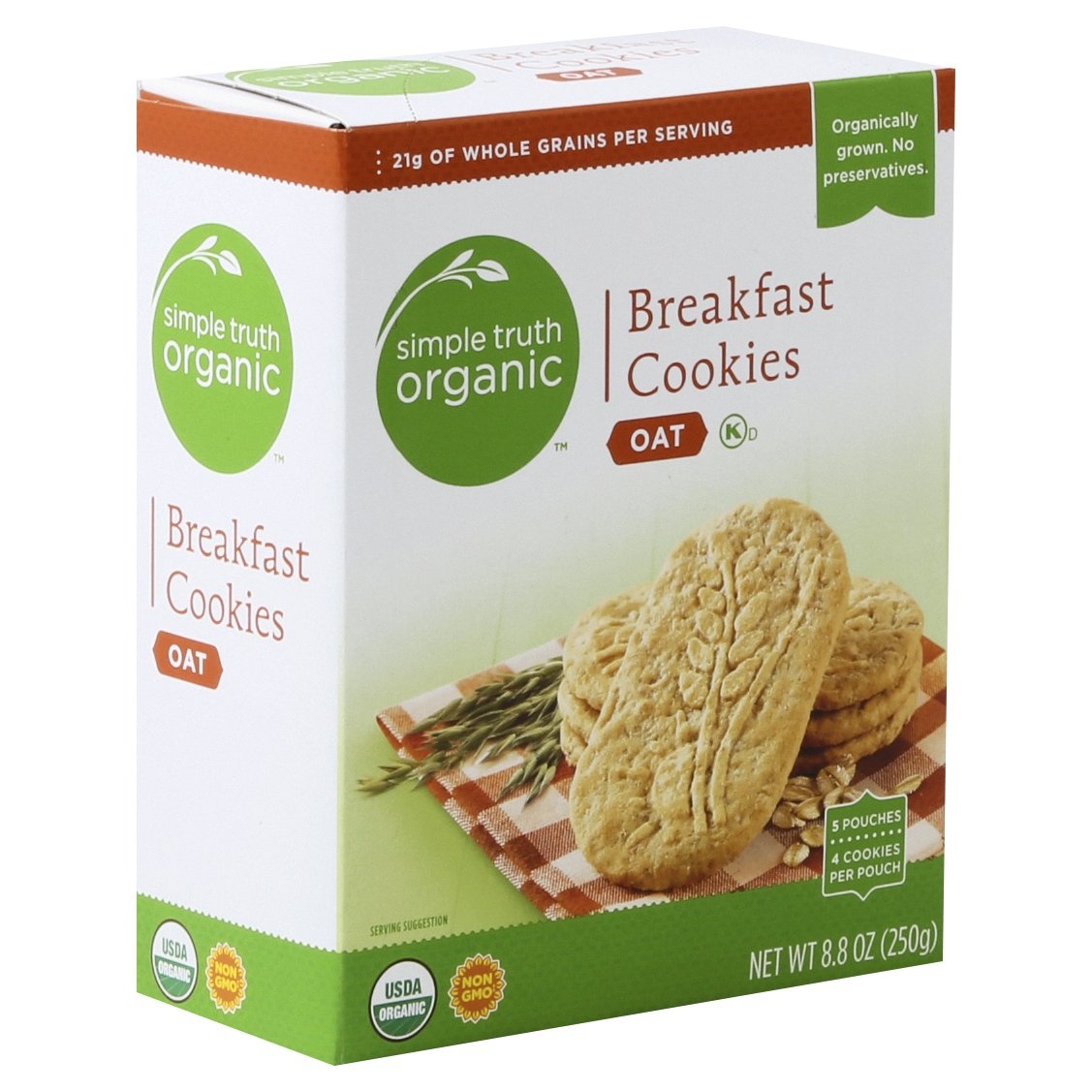 slide 1 of 1, Simple Truth Organic Oat Breakfast Cookies, 8.8 oz