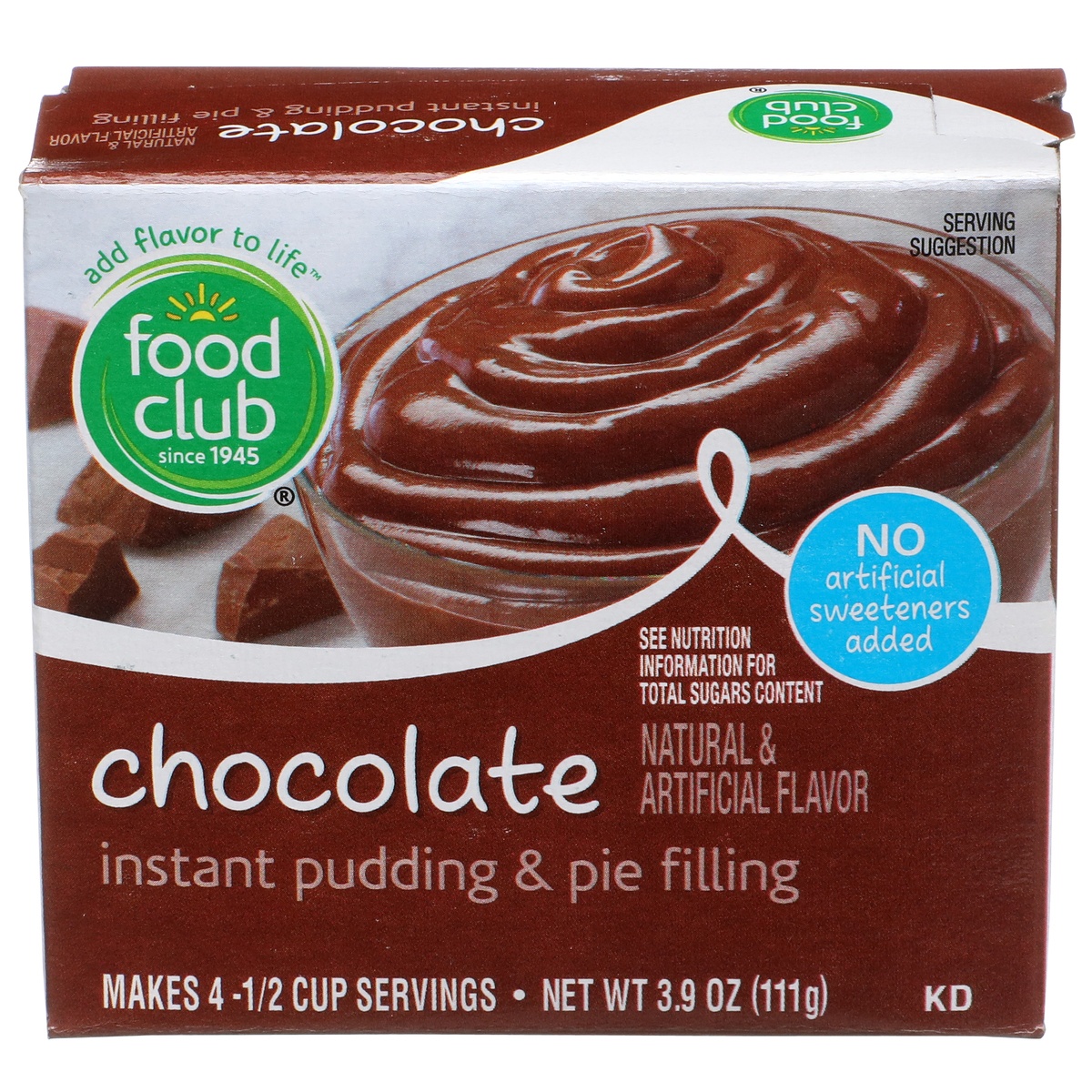 slide 1 of 6, Food Club Chocolate Instant Pudding & Pie Filling, 3.9 oz