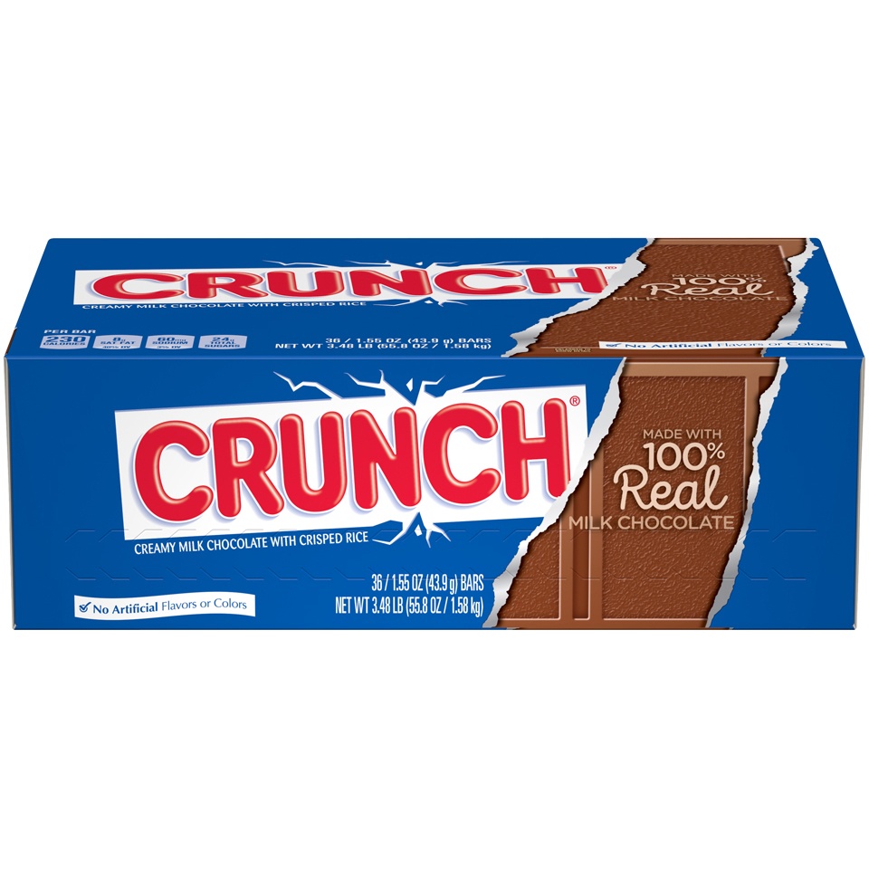 slide 1 of 8, Nestlé Crunch Bar, 36 ct; 1.55 oz