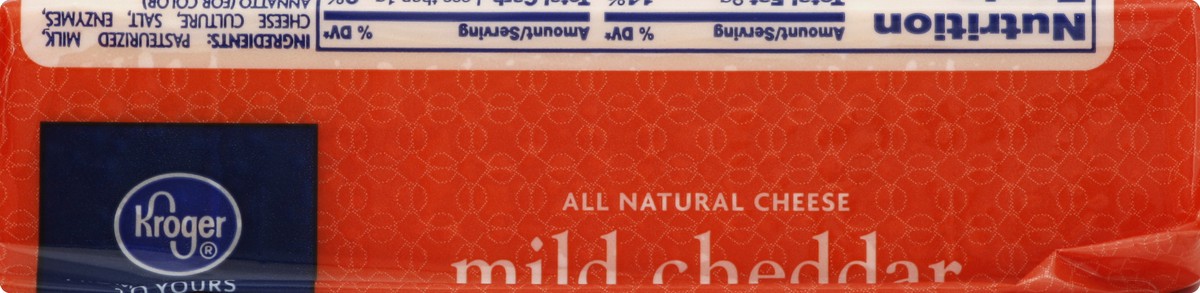 slide 3 of 6, Kroger Mild Cheddar Cheese, 16 oz