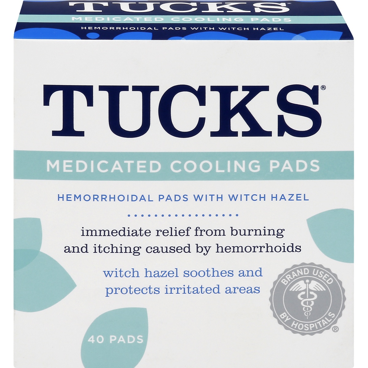 slide 1 of 1, Tucks Medicated Hemorrhoid Cooling Pads, 40 ct