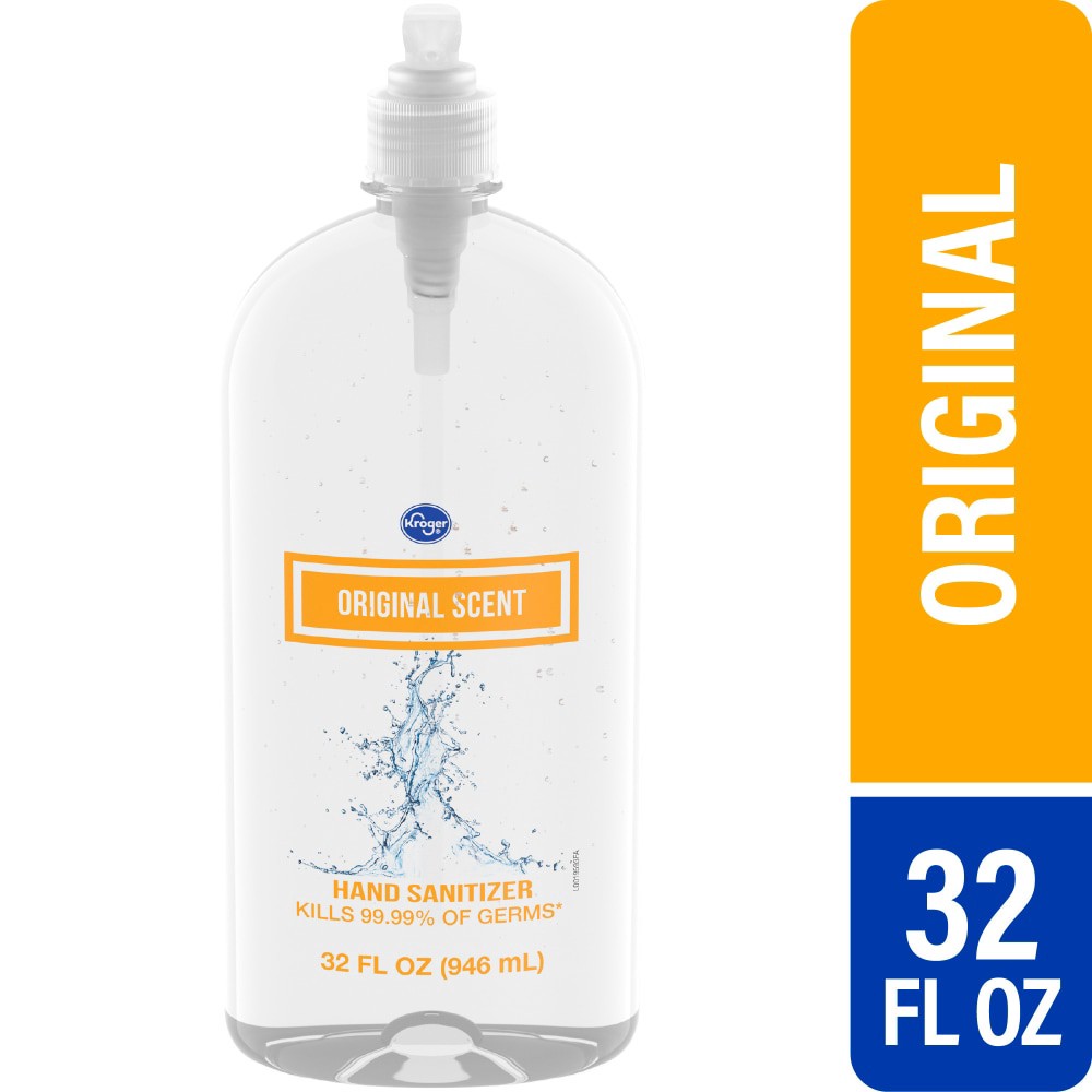 slide 1 of 3, Kroger Orginal Scent Hand Sanitizer, 32 fl oz