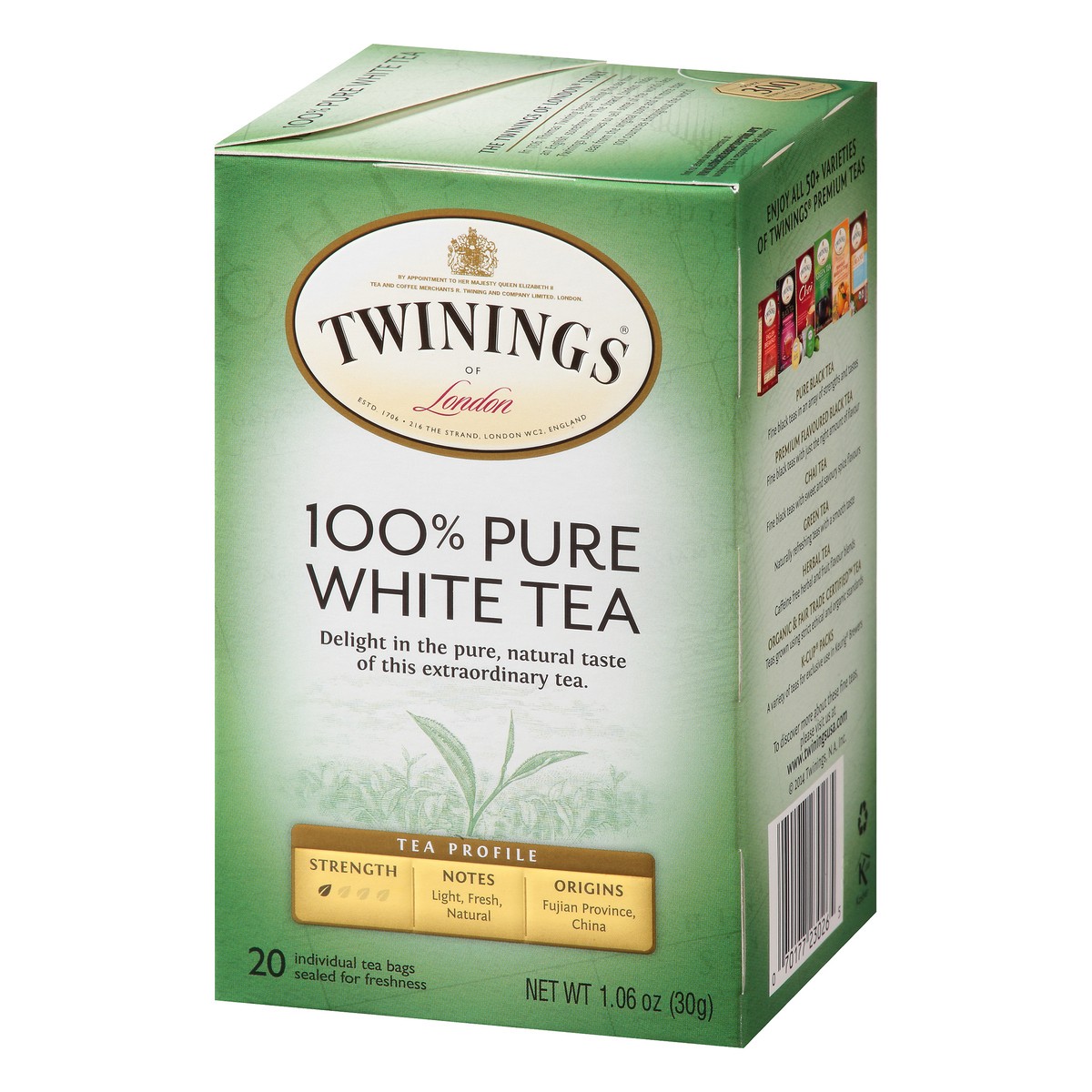 slide 5 of 9, Twinings Pure White Tea 20 Tea Bags, 20 ct