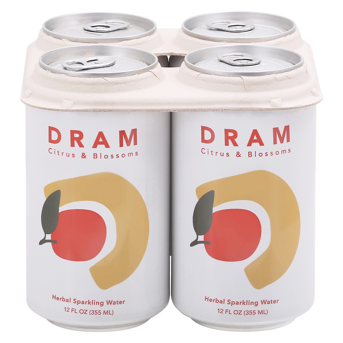 slide 8 of 13, Dram Apothecary Citrus & Blossoms Herbal Sparkling Water - 4 ct, 4 ct