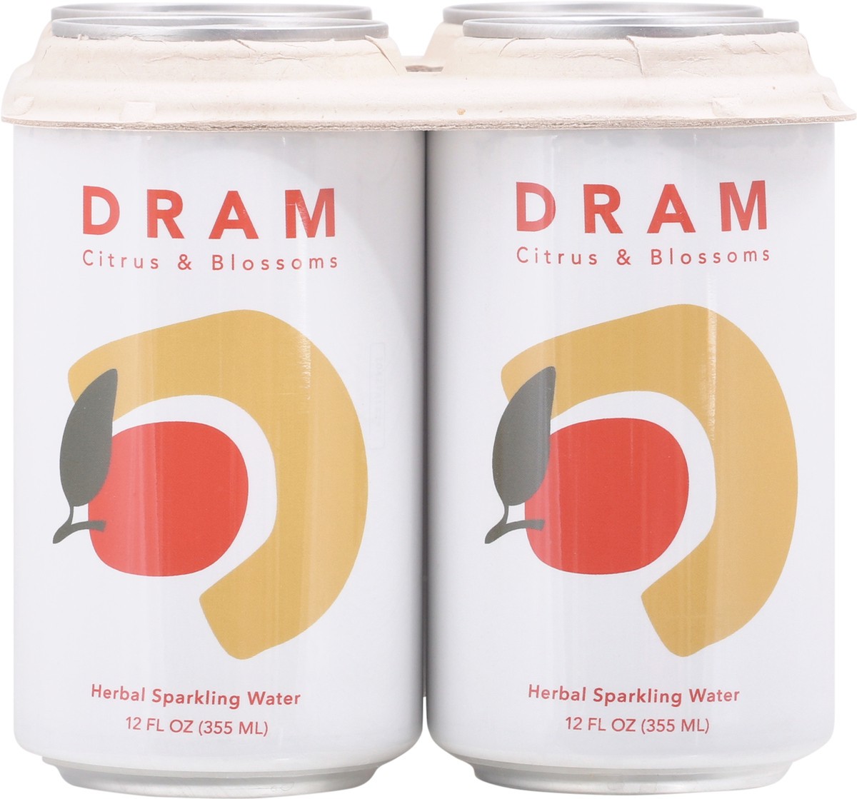 slide 1 of 13, Dram Apothecary Citrus & Blossoms Herbal Sparkling Water - 4 ct, 4 ct