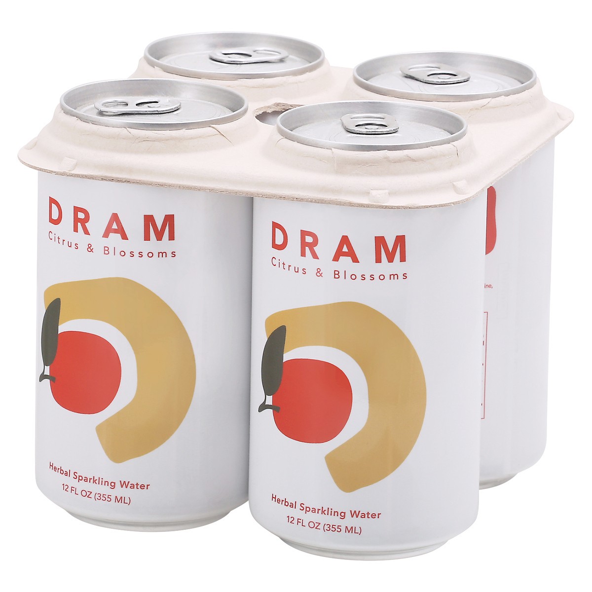 slide 13 of 13, Dram Apothecary Citrus & Blossoms Herbal Sparkling Water - 4 ct, 4 ct