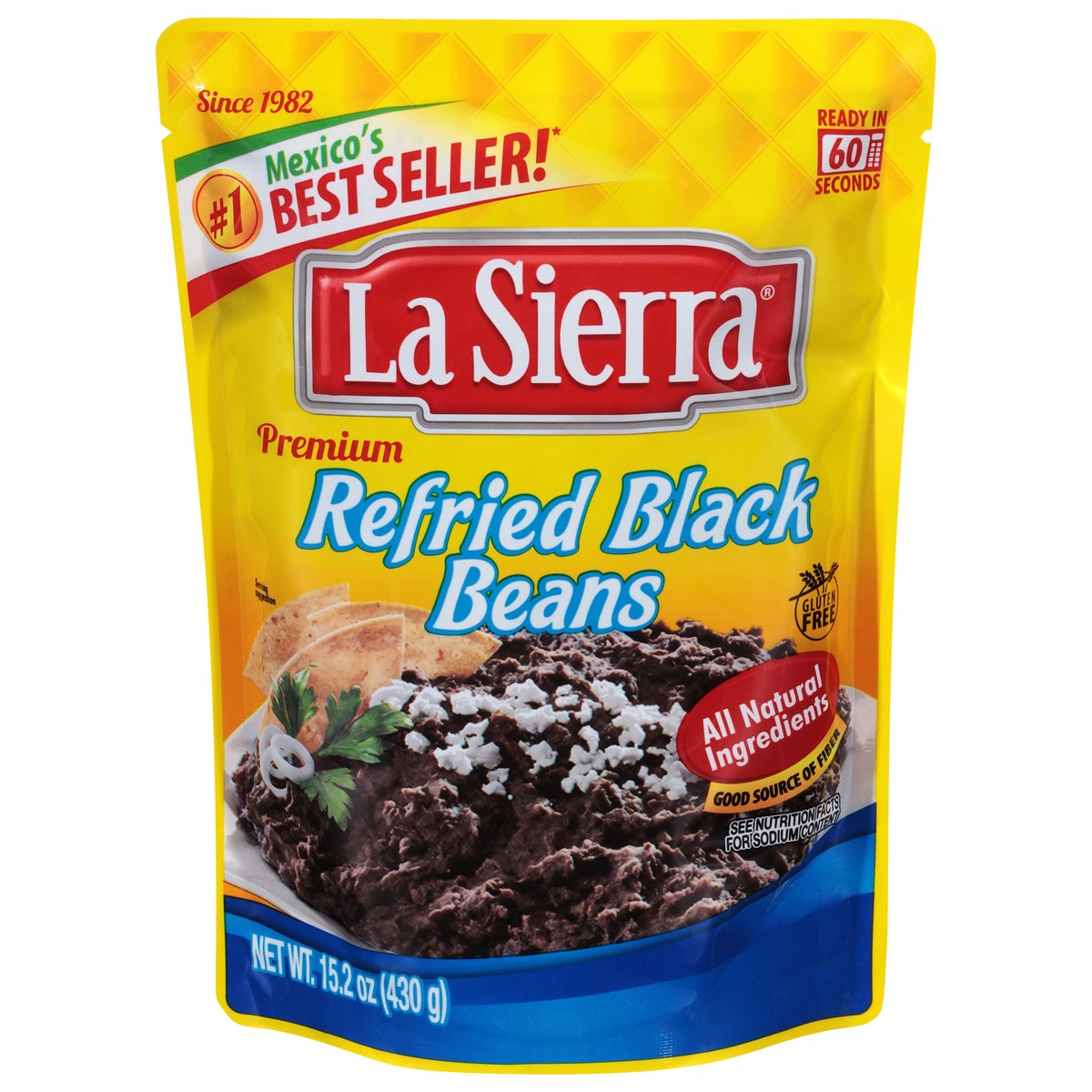 slide 1 of 13, La Sierra Beans Black Refried, 15.2 oz