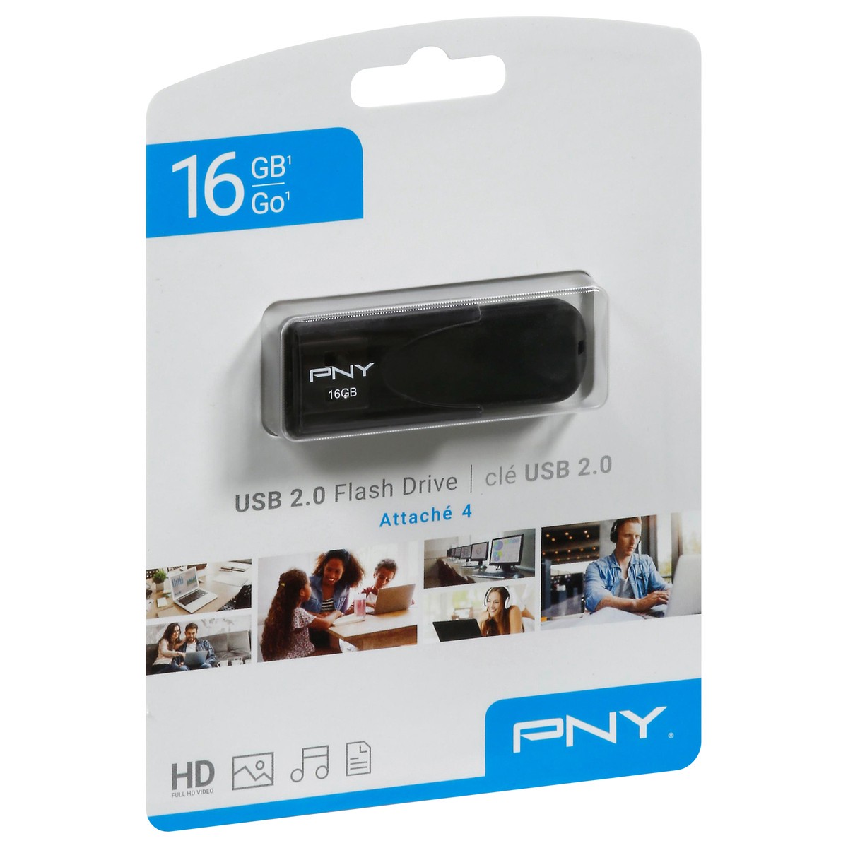 slide 2 of 10, PNY 16 GB USB 2.0 Flash Drive 1 ea, 1 ct