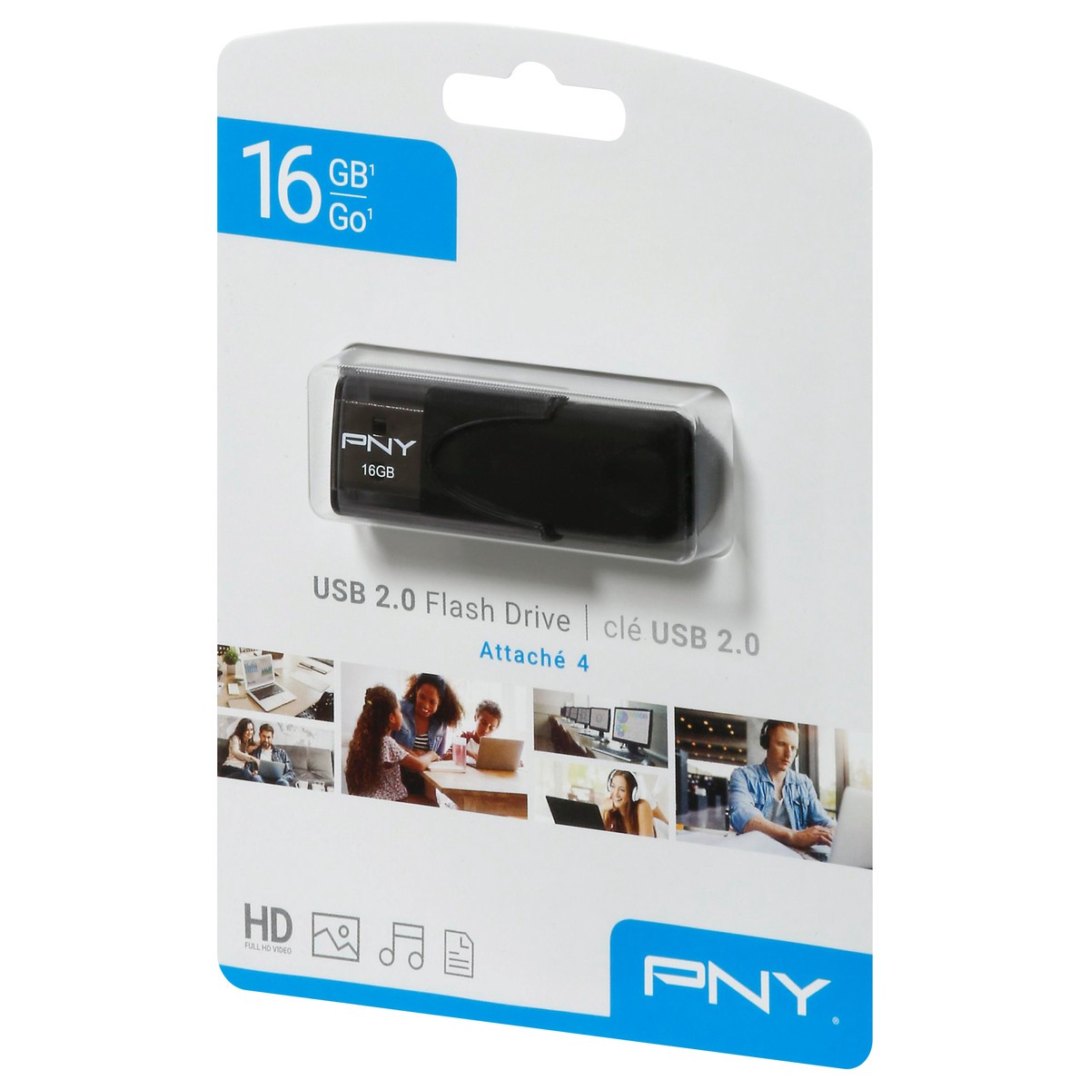 slide 3 of 10, PNY 16 GB USB 2.0 Flash Drive 1 ea, 1 ct