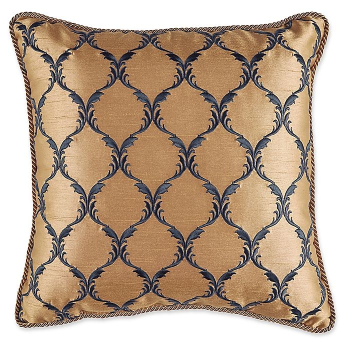 slide 1 of 1, Croscill Aurelio Square Throw Pillow - Blue, 16 in