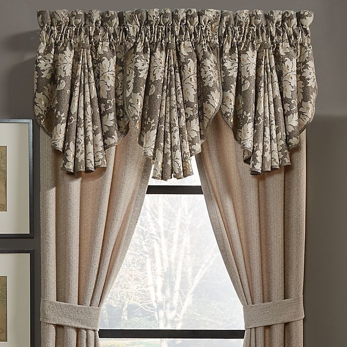 slide 2 of 2, Croscill Nerissa Circle Window Valance - Neutral, 1 ct