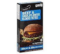 slide 1 of 1, Signature Select Patties Beef & Cauliflower, 21.32 oz