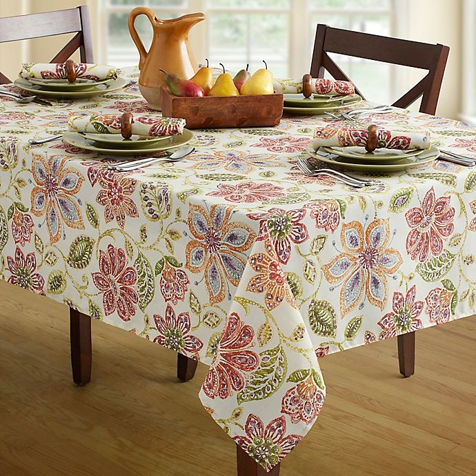 slide 2 of 2, Croscill Tessa Oblong Tablecloth - Multi, 52 in x 70 in