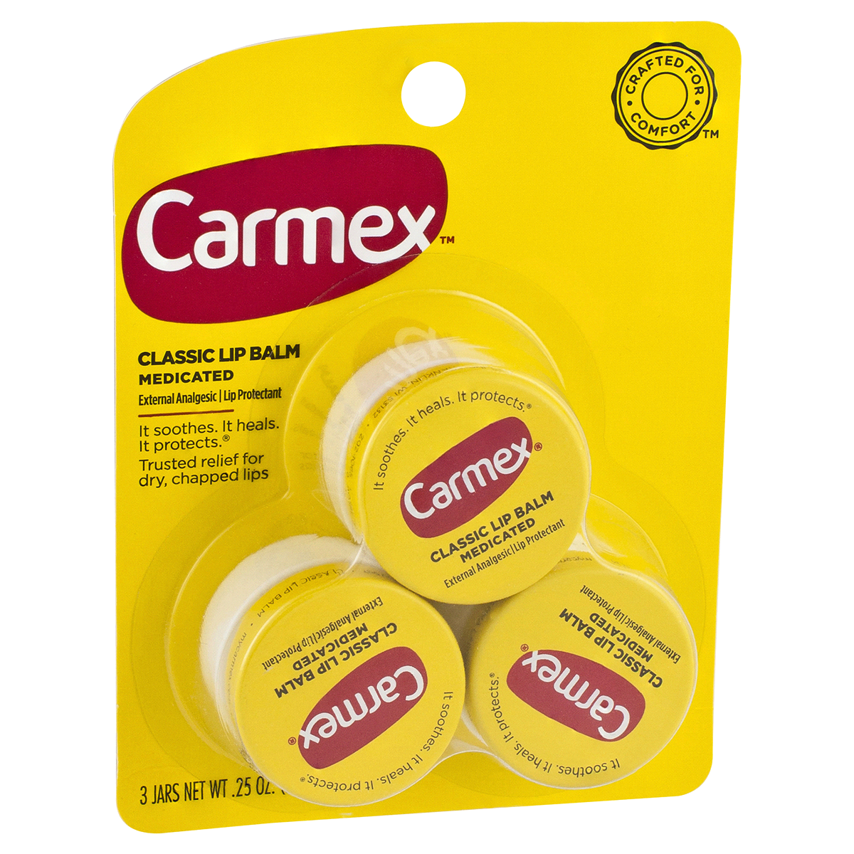 slide 4 of 5, Carmex Original Jar Lip Balm, 3 ct