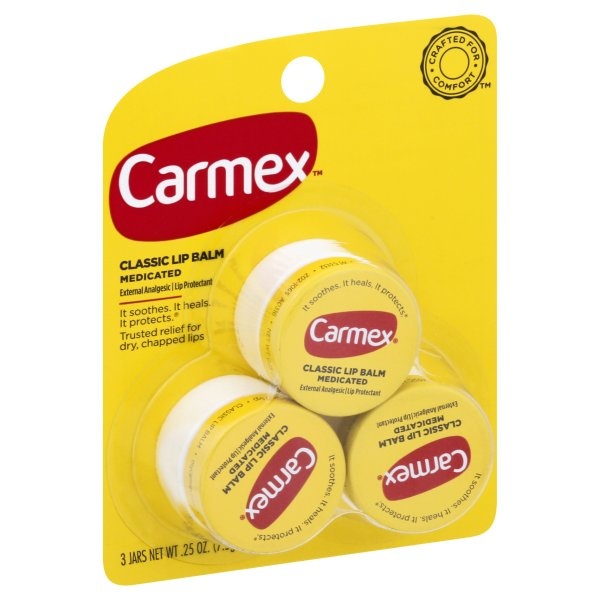 slide 1 of 5, Carmex Original Jar Lip Balm, 3 ct