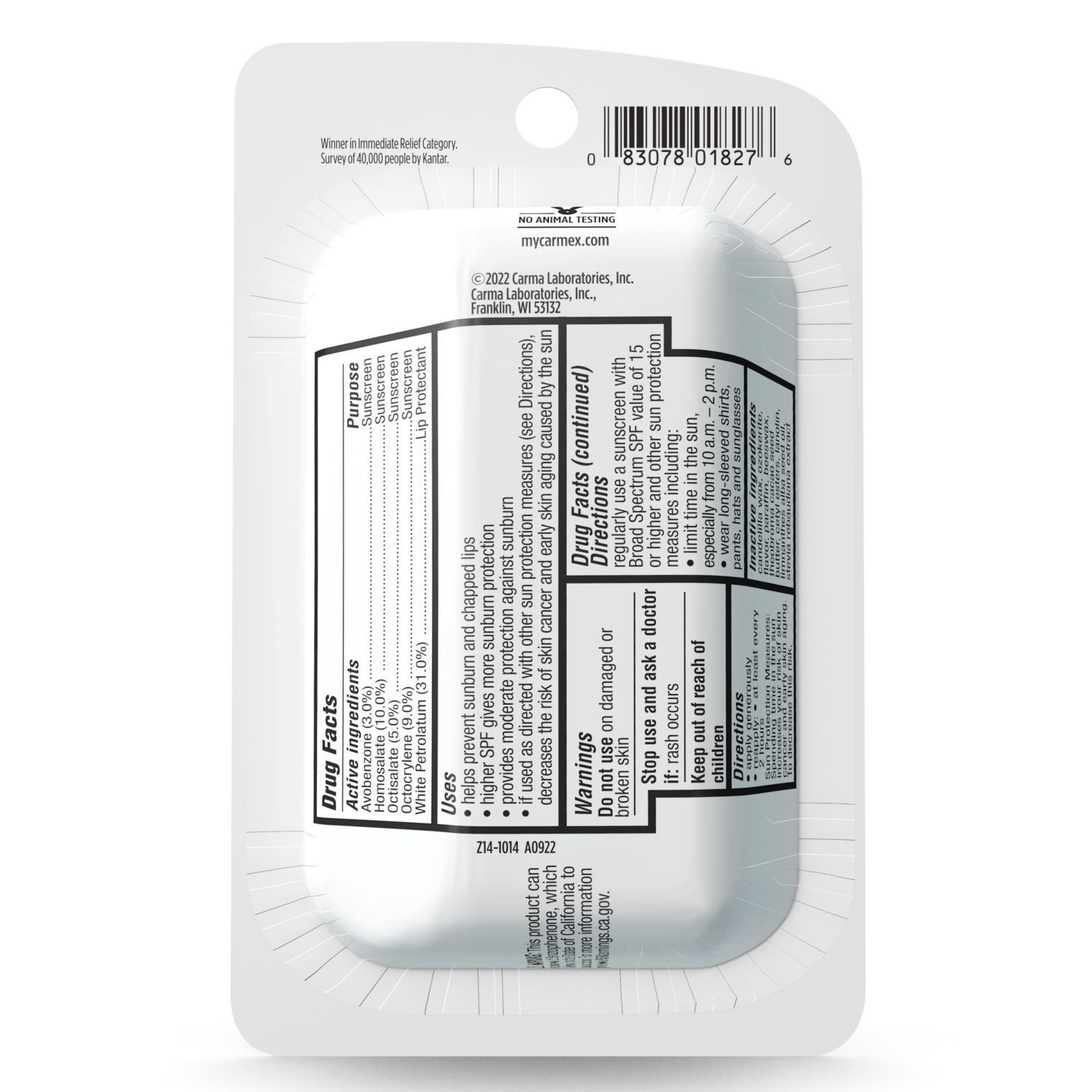 slide 5 of 5, Carmex Weather Guard Moisturizing Lip Balm 2 - 0.15 oz Sticks, 2 ct