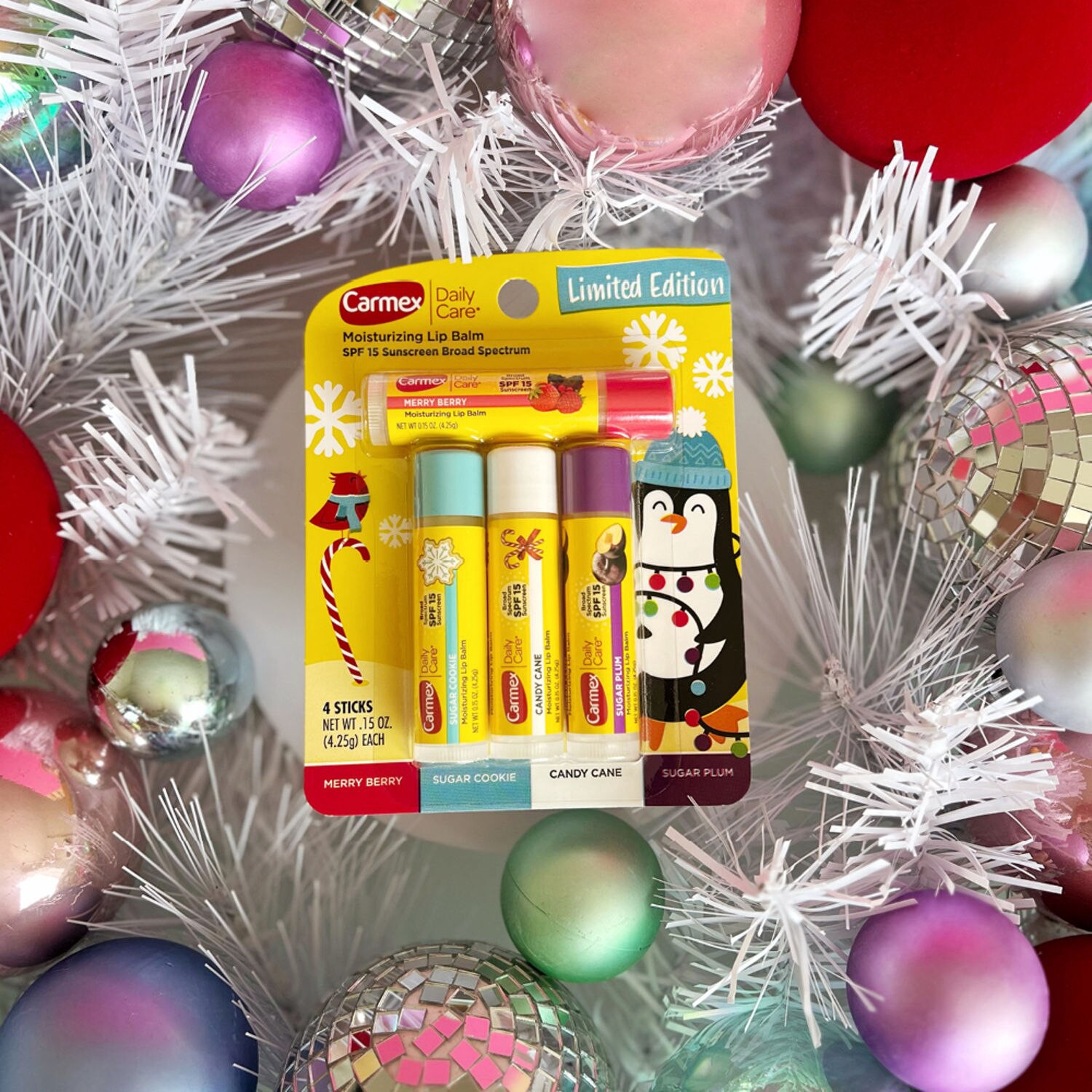 slide 5 of 7, Carmex Daily Care Moisturizing Lip Balm Sticks, Limited Edition, 4 Pack, 0.15 oz