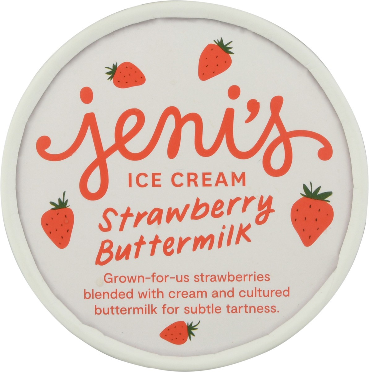 slide 9 of 12, Jeni's Strawberry Buttermilk Ice Cream 1 pt, 1 pint