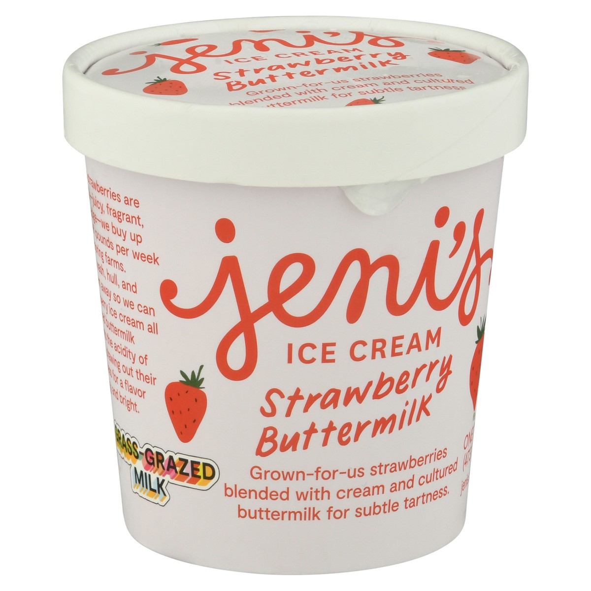 slide 7 of 12, Jeni's Strawberry Buttermilk Ice Cream 1 pt, 1 pint