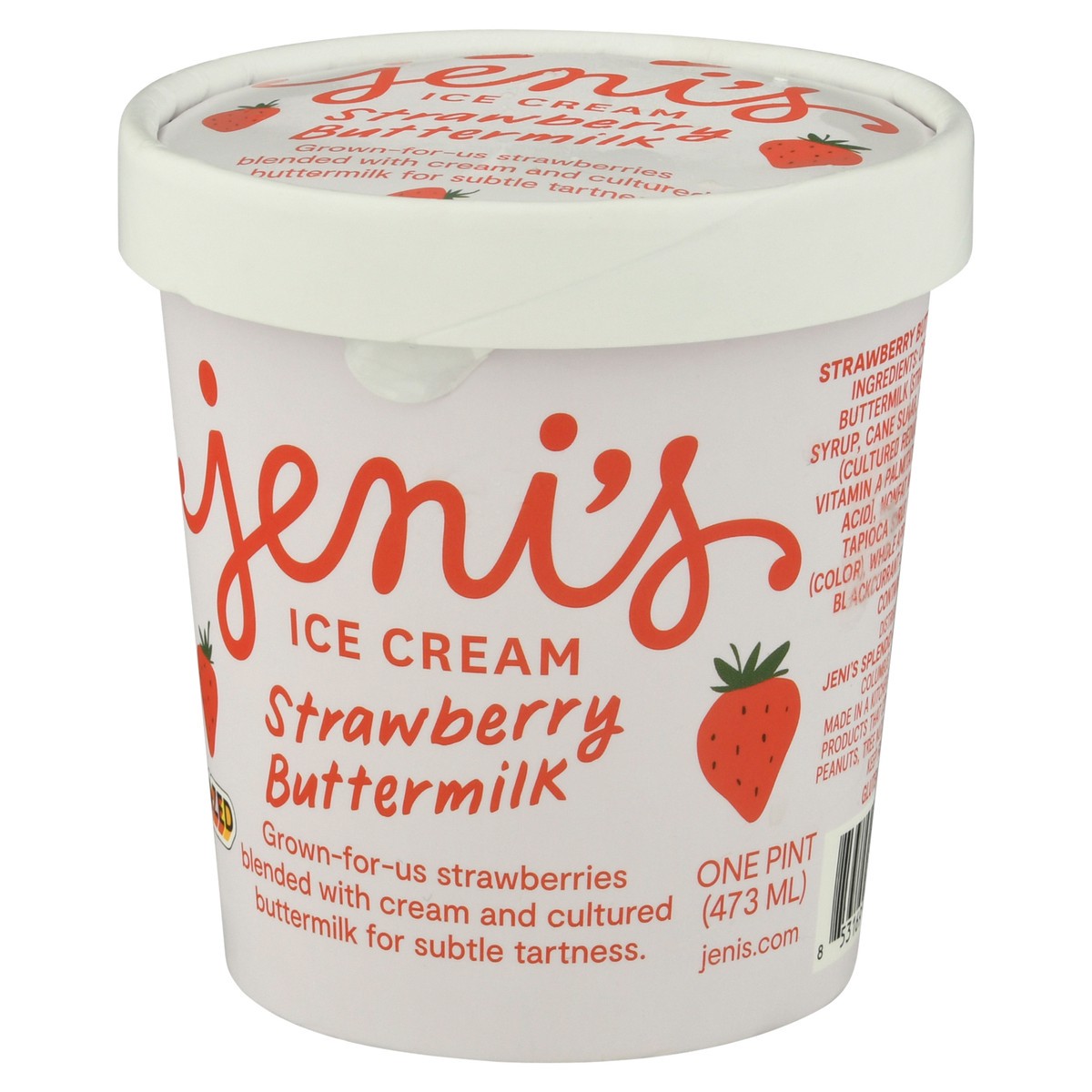 slide 11 of 12, Jeni's Strawberry Buttermilk Ice Cream 1 pt, 1 pint