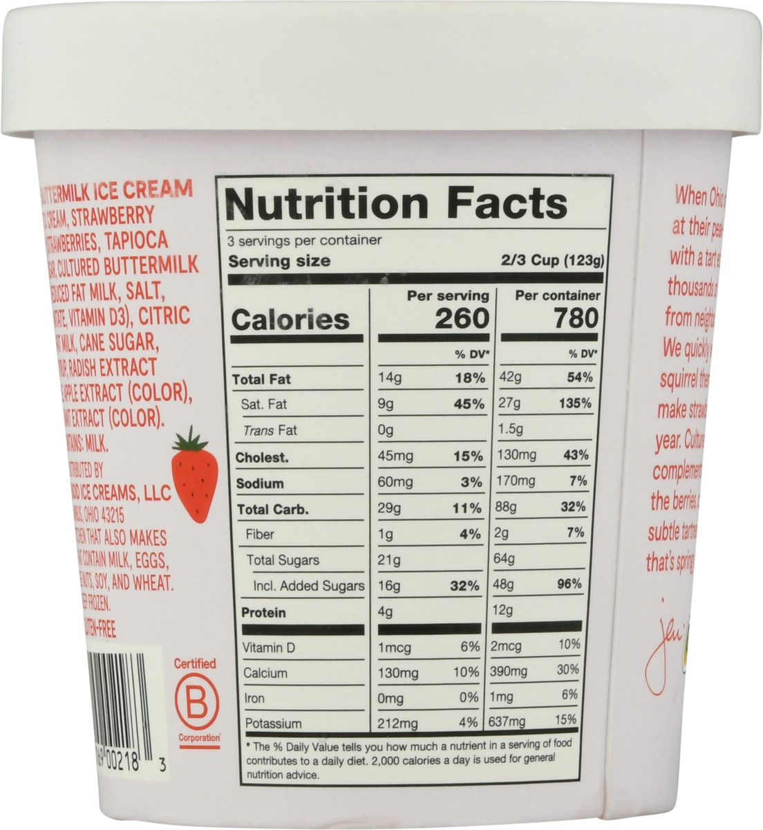 slide 12 of 12, Jeni's Strawberry Buttermilk Ice Cream 1 pt, 1 pint