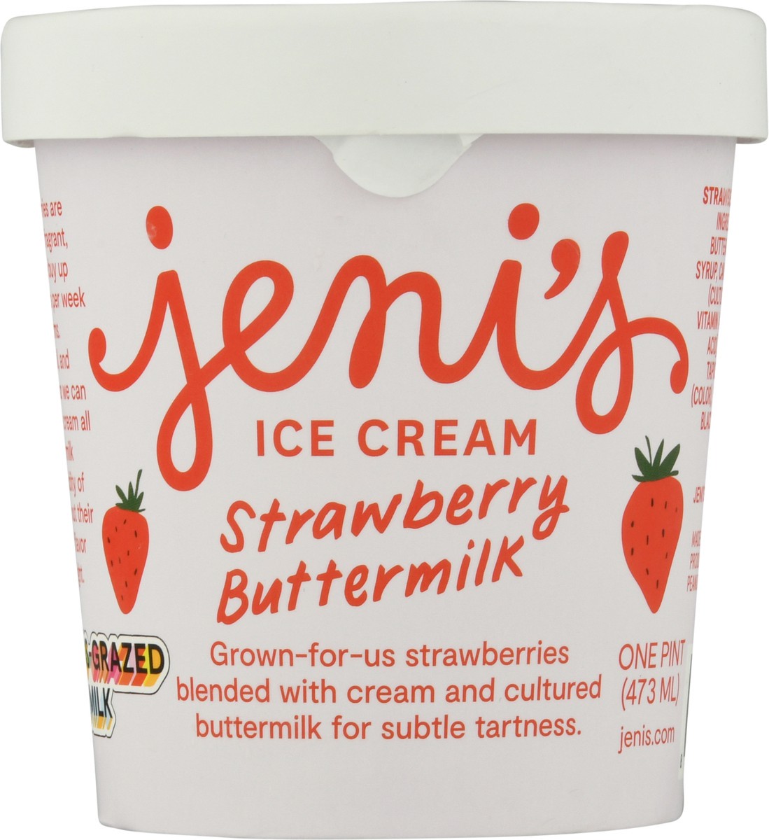 slide 1 of 12, Jeni's Strawberry Buttermilk Ice Cream 1 pt, 1 pint