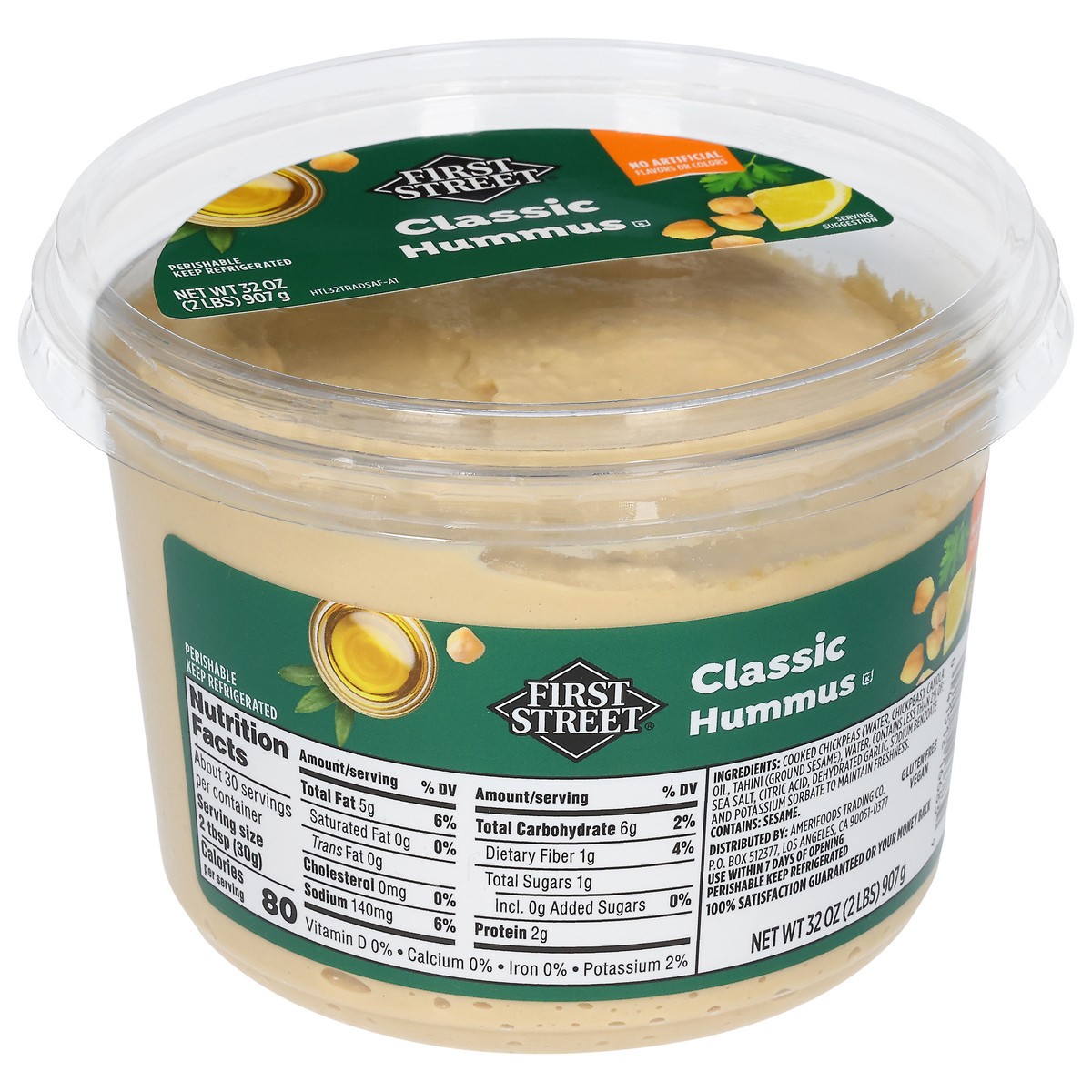 slide 3 of 13, First Street Traditional Hummus, 32 oz