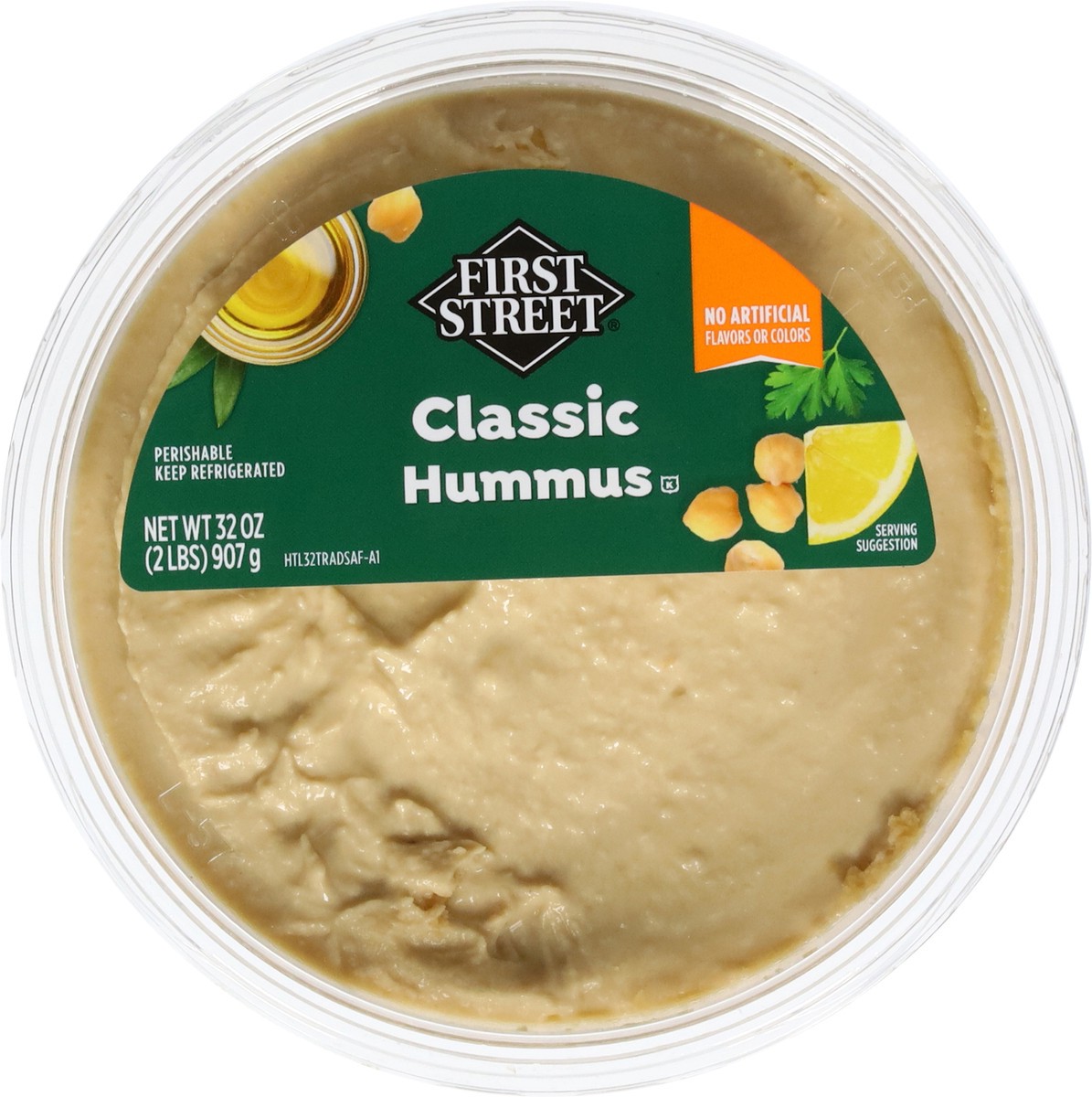 slide 5 of 13, First Street Traditional Hummus, 32 oz