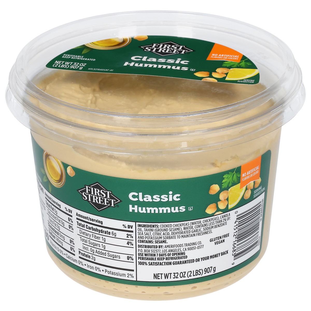 slide 7 of 13, First Street Traditional Hummus, 32 oz