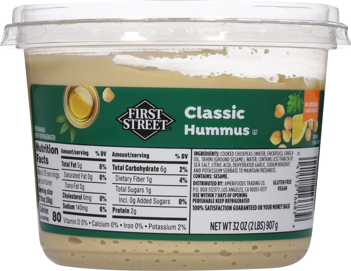 slide 10 of 13, First Street Traditional Hummus, 32 oz
