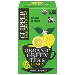 Clipper, Organic Lemon Green Tea