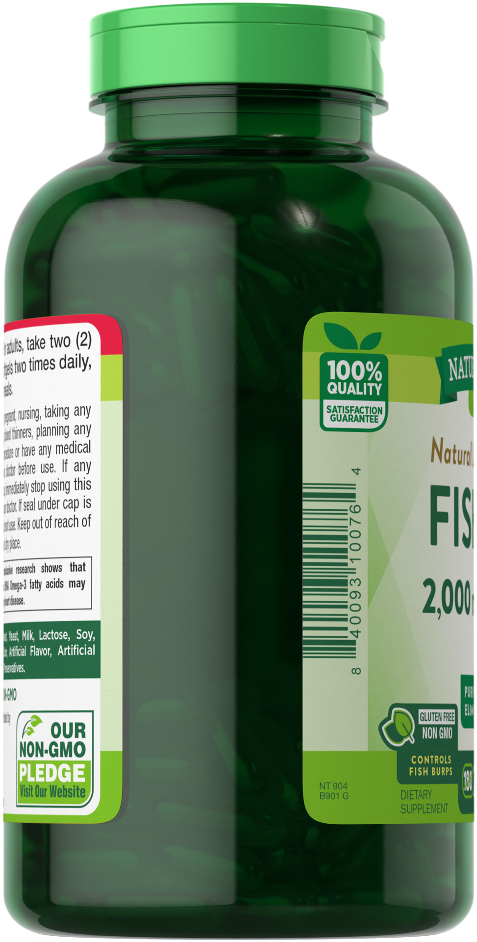 slide 2 of 4, Nature's Truth Natural Lemon Flavor Fish Oil 2,000 mg, 250 ct