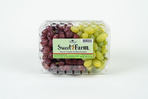 slide 1 of 1, Sweet Farm Flavor Combo Seedless Grapes, 2 lb