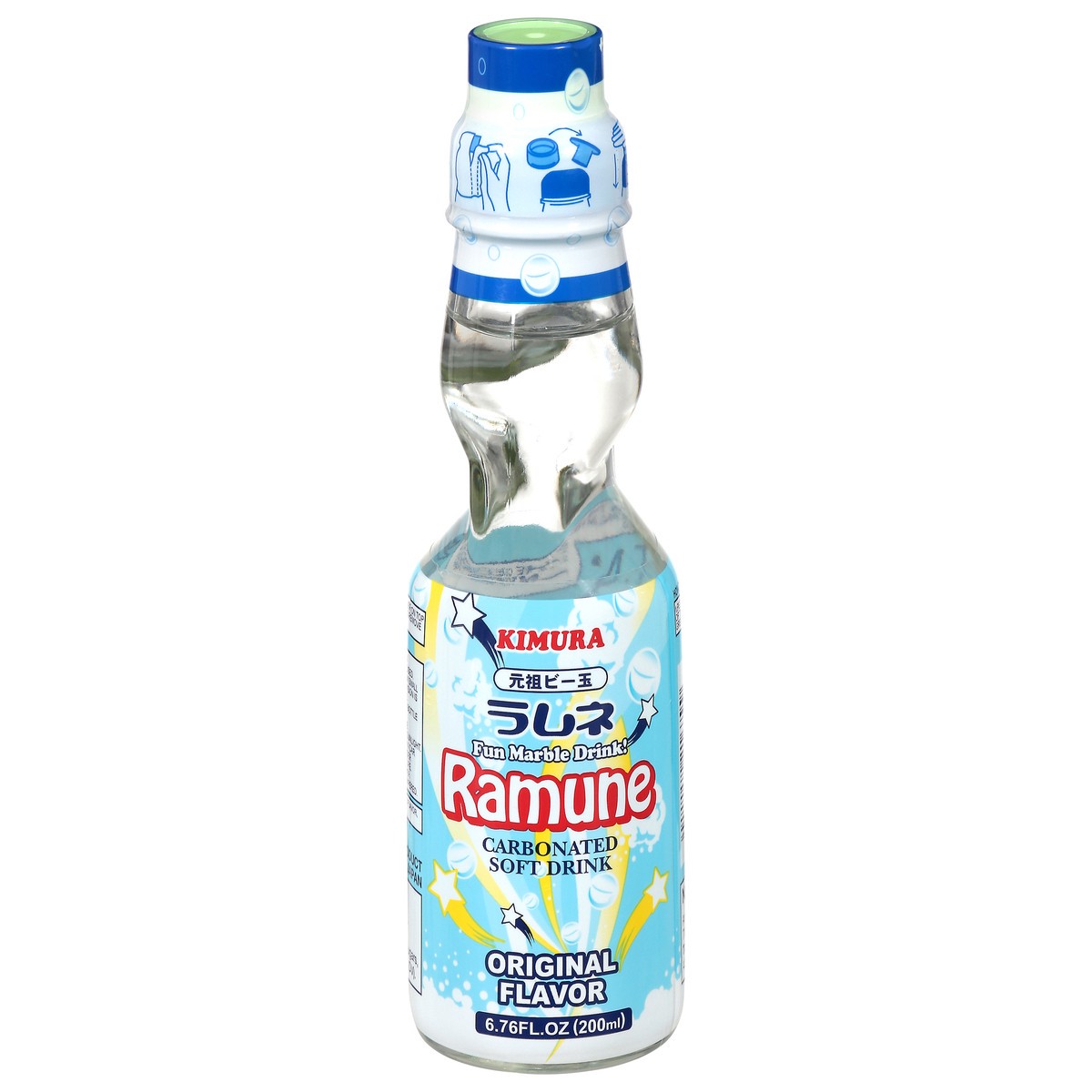 slide 1 of 14, Kimura Ramune Soft Drink Carbonated Original Flavor - 6.76 fl oz, 6.76 fl oz