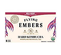 slide 1 of 1, Flying Embers Wild Berry Hard Kombucha Sparkling Botanical Tea, 72 fl oz