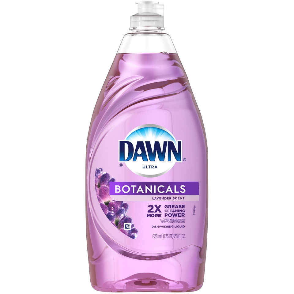 slide 1 of 1, Dawn Ultra Botanicals Lavender Dishwashing Liquid, 28 fl oz