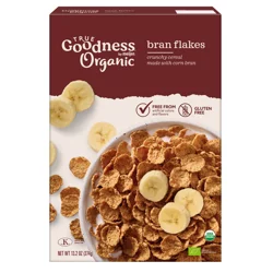 True Goodness Organic Bran Flakes, 15 oz